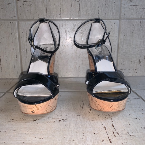 Michael Kors patent leather & cork platform heels - Picture 3 of 8